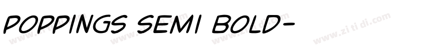 poppings semi bold字体转换